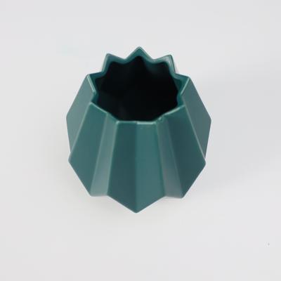 Ваза AksHome Ваза керамическая SHERY, зеленый, 13*13см арт. ZN-381569