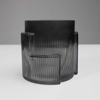 Ваза AksHome Ваза стеклянная CASH, серый, 15*15см арт. ZN-381572