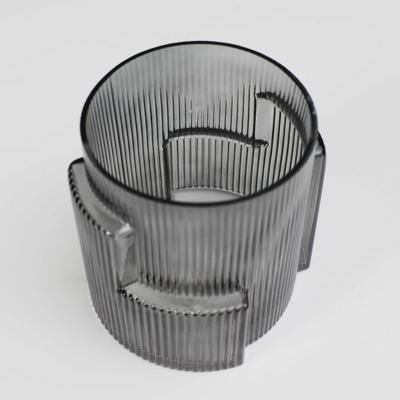Ваза AksHome Ваза стеклянная CASH, серый, 15*15см арт. ZN-381572