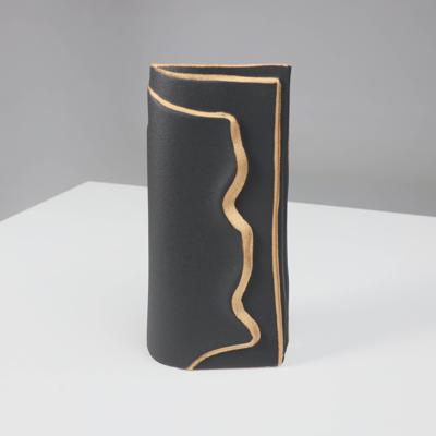 Ваза AksHome Ваза керамическая NICO, черный, 13*8*25см арт. ZN-381582
