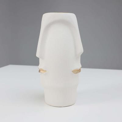 Ваза AksHome Ваза керамическая COLD, белый, 11*11*19,5см арт. ZN-381587