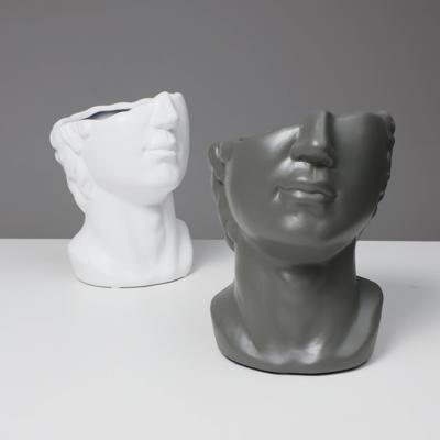 Ваза AksHome Ваза керамическая DIONIS, серый, 14*16,5*19,5см арт. ZN-381593