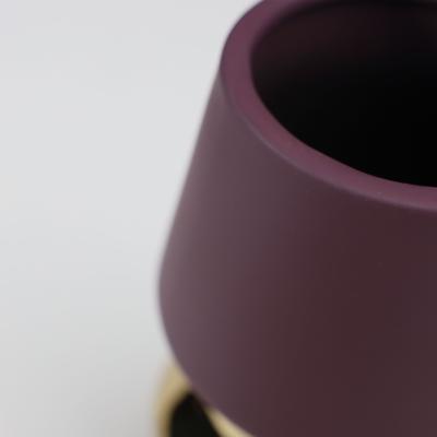 Ваза AksHome Ваза керамическая ASTOR, фиолетовый+золотой, 12*25см арт. ZN-381608