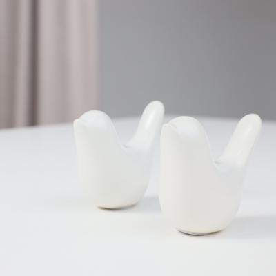 Статуэтка AksHome Статуэтка декоративная BIRD 2, белый, 7,8*3,5*6,3cм арт. ZN-381609
