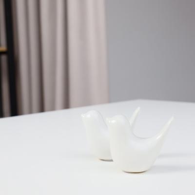 Статуэтка AksHome Статуэтка декоративная BIRD 2, белый, 7,8*3,5*6,3cм арт. ZN-381609