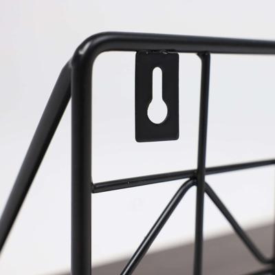 Полка AksHome Полка навесная LINNA, черная арт. ZN-274002