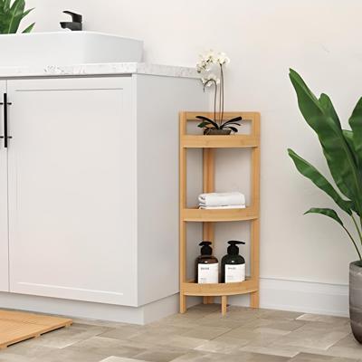 Полка AksHome Стойка для хранения LILY 2, бамбук арт. ZN-274003