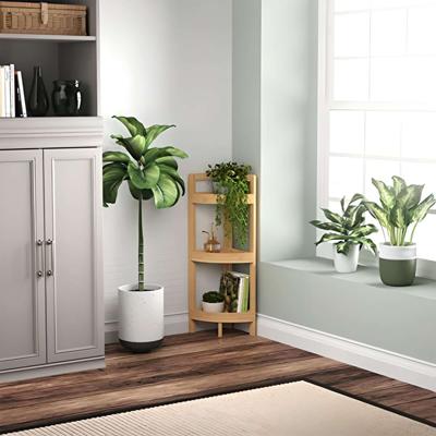 Полка AksHome Стойка для хранения LILY 2, бамбук арт. ZN-274003