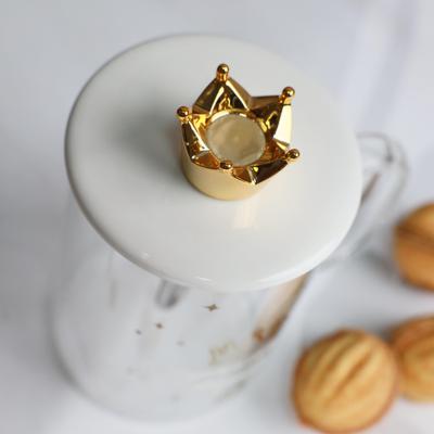 Набор посуды AksHome Чашка PRETTY с крышкой, стекло, прозрачный, 400 мл арт. ZN-381629
