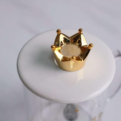Набор посуды AksHome Чашка PRETTY с крышкой, стекло, прозрачный, 400 мл арт. ZN-381629