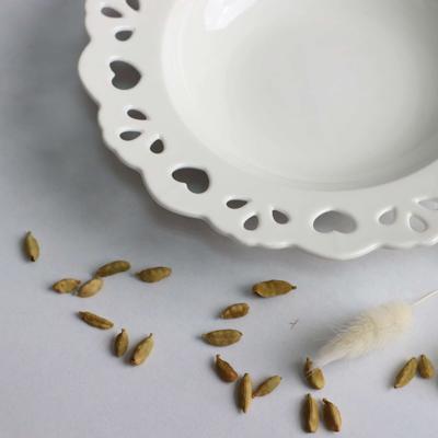 Набор посуды AksHome Тарелка глубокая DELICATE LOVE, фарфор, белый, 20,3*3,8см арт. ZN-381631