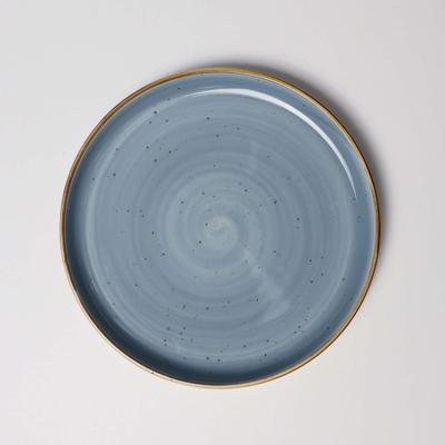 Набор посуды AksHome Тарелка круглая VITAL 2, фарфор, синий, 25*25*3см арт. ZN-381638
