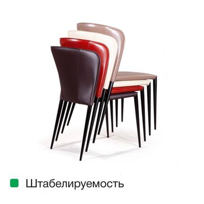 Стул Top concept Стул Альберт, кожа ретро-красный арт. 2000000000060