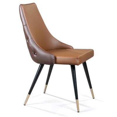 Стул Top concept Стул Лукас, иск.кожа коричневый, золотистый декор на ножках арт. 2000000000299