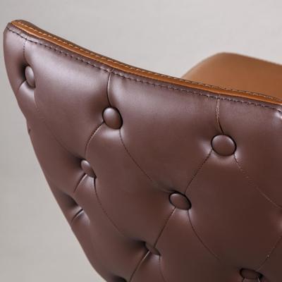 Стул Top concept Стул Лукас, иск.кожа коричневый, золотистый декор на ножках арт. 2000000000299