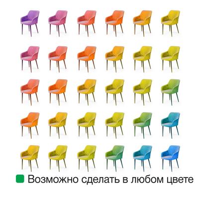 Стул Top concept Стул с подлокотниками Роберт, бархат антрацит 14 арт. 84402