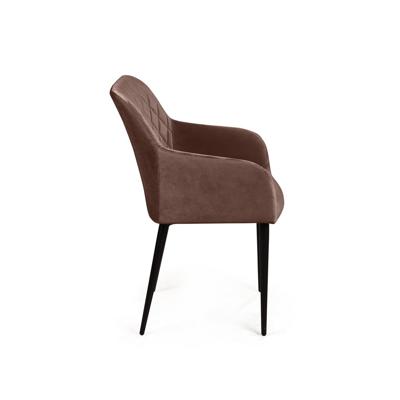 Стул Top concept Стул с подлокотниками Роберт, бархат коричневый 12 арт. 82388