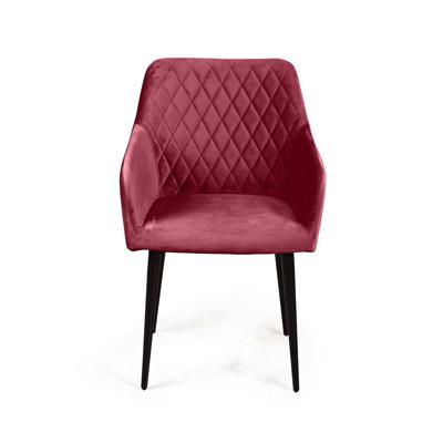 Стул Top concept Стул с подлокотниками Роберт, бархат винно-красный 16 арт. 77510