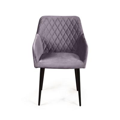 Стул Top concept Стул с подлокотниками Роберт, бархат серый 27 арт. 84642