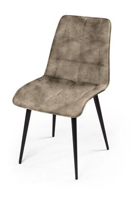 Стул Top concept Стул Уно софт, замша silver / чёрный конус арт. 76216