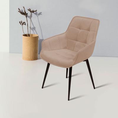 Стул Top concept Стул с подлокотниками Капри, бархат бежевый 5 / опора конус арт. 13577