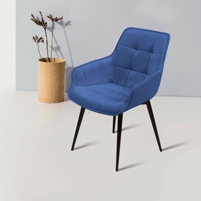 Стул Top concept Стул с подлокотниками Капри, бархат синий 29 / опора конус арт. 13580