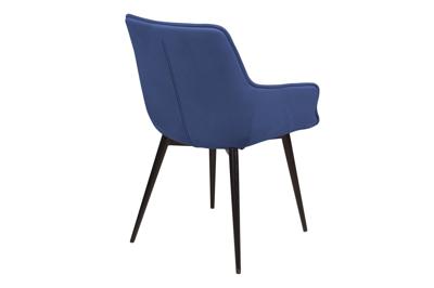 Стул Top concept Стул с подлокотниками Капри, бархат синий 29 / опора конус арт. 13580