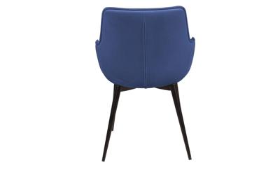 Стул Top concept Стул с подлокотниками Капри, бархат синий 29 / опора конус арт. 13580
