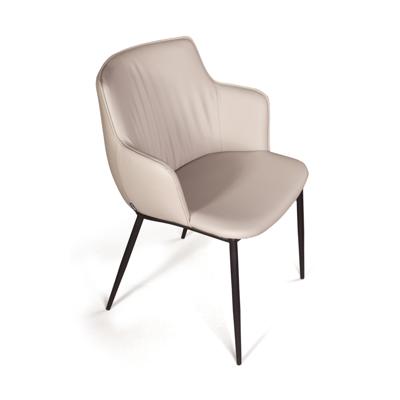 Стул Top concept Стул с подлокотниками София, иск.кожа soft-touch, серый арт. 2001000001460