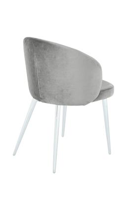 Стул Top concept Стул Монблан, бархат серый 02 / белый конус арт. 84369