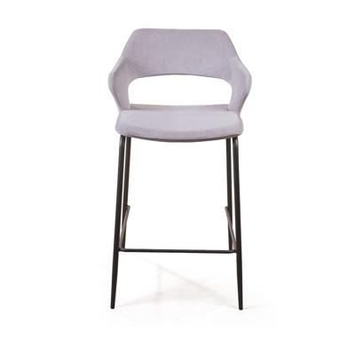 Стул полубарный Top concept Стул полубарный Вудди, бархат серый арт. 2001000001026