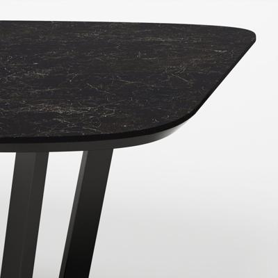 Стол Top concept Стол овальный Бенц 160, керамика матовая, черная арт. 14306