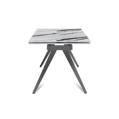 Стол раскладной Top concept Стол раскладной Асти (140+40+40), керамика Панда глянцевая арт. 50168000001383