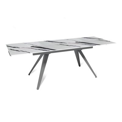 Стол раскладной Top concept Стол раскладной Асти (140+40+40), керамика Панда глянцевая арт. 50168000001383