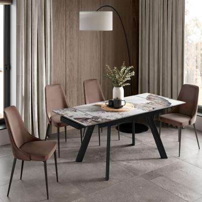Стол раскладной Top concept Стол раскладной Стоун (120+30+30), керамика Пандора глянцевая арт. 53060000001893