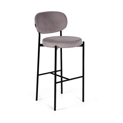 Стул барный Top concept Стул барный Мейсон, бархат светло-серый 26 арт. 21289