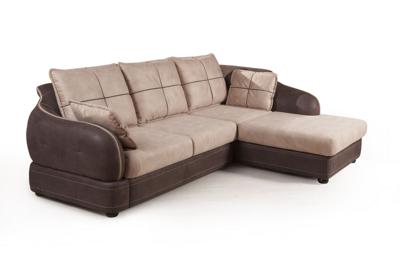 Диван Top concept Неаполь диван-кровать с шезлонгом, замша арт. 12421