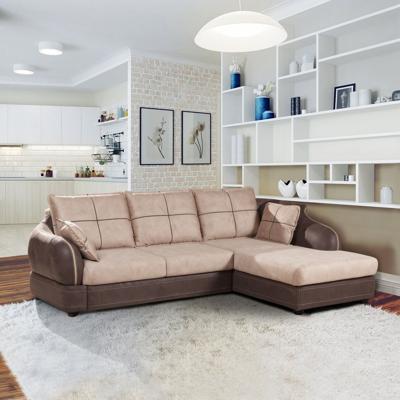 Диван Top concept Неаполь диван-кровать с шезлонгом, замша арт. 12421