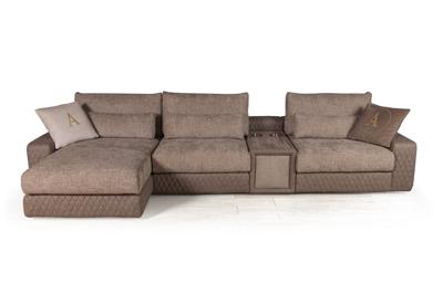 Диван Top concept Альдо угловой модульный диван с шезлонгом, баром и столиком арт. 18788