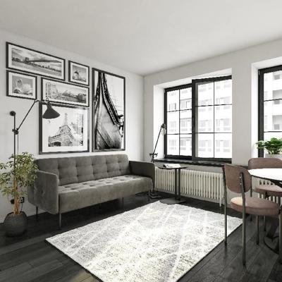 Диван Top concept Монако диван-кровать прямой с подлокотниками, трехместный, бархат серый 27 арт. 0000004041000000036177
