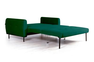 Диван Top concept Сиена диван-кровать прямой с подлокотниками, бархат зеленый 19 арт. 21338