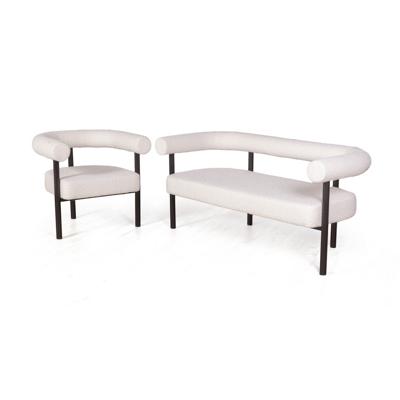 Диван Top concept Диван Бигги, букле Turin ivory / опоры черные арт. 23473