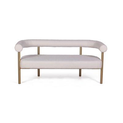 Диван Top concept Диван Бигги, букле Turin ivory / опоры золото арт. 23474