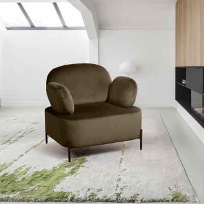 Кресло Top concept Кресло Денди, бархат matte 65 коричневый арт. 81207