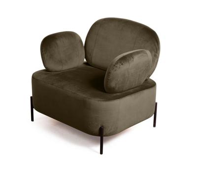Кресло Top concept Кресло Денди, бархат matte 65 коричневый арт. 81207
