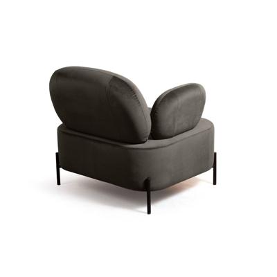 Кресло Top concept Кресло Денди, бархат matte 80 серый арт. 81208