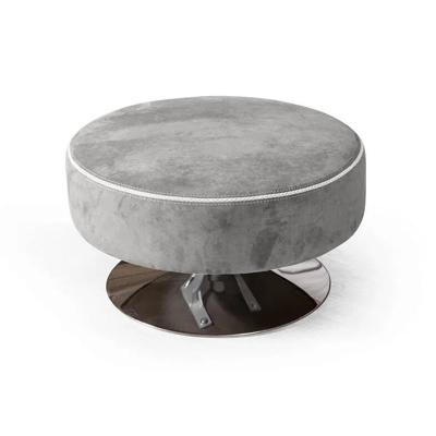 Кресло Top concept Кресло и пуф Марко, искусственная замша Breeze silver арт. 11943