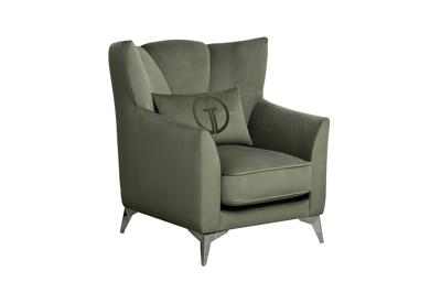 Мебель Garda Decor Кресло Сиена(Siena) велюр т.зеленый Colt1011-TZEL 83*82*93см арт. SIENA-К-Colt1011