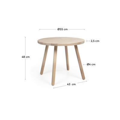 Стол La Forma (ех Julia Grup) Круглый детский стол Dilcia из массива каучука Ø 55 см арт. 103474