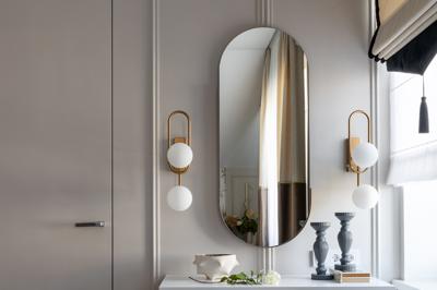 Зеркало Garda Decor 19-OA-6385 Зеркало овальное в мет. раме цвет золото 45*110*3,5см арт. 19-OA-6385